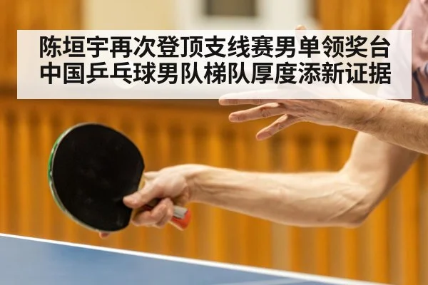 陈垣宇再次登顶支线赛男单领奖台 中国乒乓球男队梯队厚度添新证据 - jiuyou